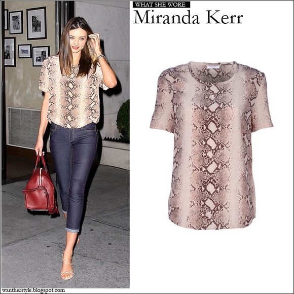 Equipment Snakeskin silk top - Picture 5 of 5